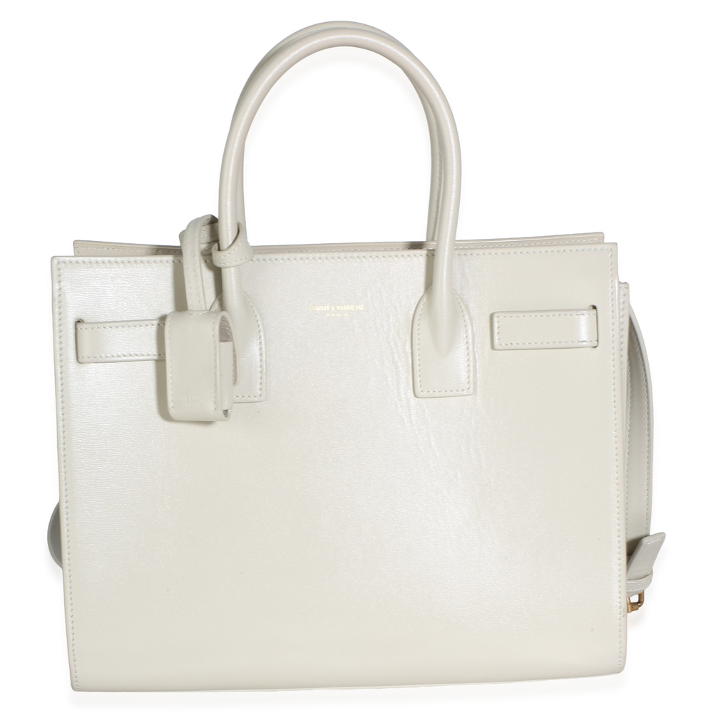 Saint Laurent Crema Soft Smooth Calfskin Baby Sac De Jour